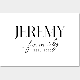 Jeremy Family EST. 2020, Surname, Jeremy Posters and Art